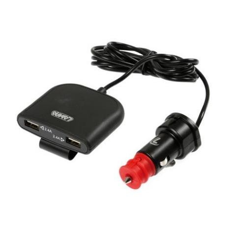 ΦΟΡΤΙΣΤΗΣ ΑΝΤΑΠΤΟΡΑΣ ΑΝΑΠΤΗΡΑ 4USB 12/24V ΜΕ ΚΑΛΩΔΙΟ 180cm 7800mA FAST CHARGE EXTENDER 38883