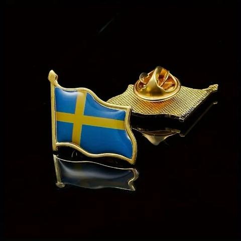 πινακια σημαια Σουηδια 2*1cm pin-sweden