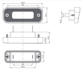 ΦΑΝΟΣ ΠΙΝΑΚΙΔΑΣ LED 12-24V FT-263