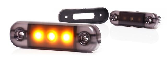 ΦΑΝΟΣ ΟΓΚΟΥ LED ΠΟΡΤΟΚΑΛΙ 12-24V μαυρο κρυσταλλο 2336dark