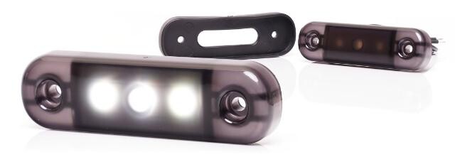 ΦΑΝΟΣ ΟΓΚΟΥ LED ΛΕΥΚΟ 12-24V μαυρο κρυσταλλο 2335dark