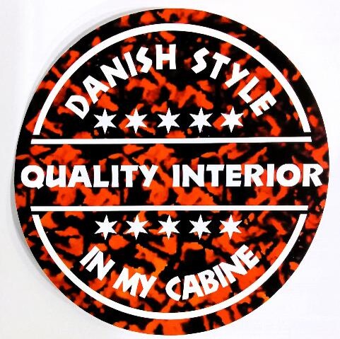 ΑΥΤΟΚΟΛΛΗΤΟ ΚΟΚΚΙΝΟ DANISH STYLE IN MY CABINESTICKER 10 CM sticker-red