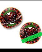 ΑΥΤΟΚΟΛΛΗΤΟ - set pluche dices red sticker-700931