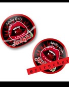 ΑΥΤΟΚΟΛΛΗΤΟ - set Red light district "red lips" sticker-700917