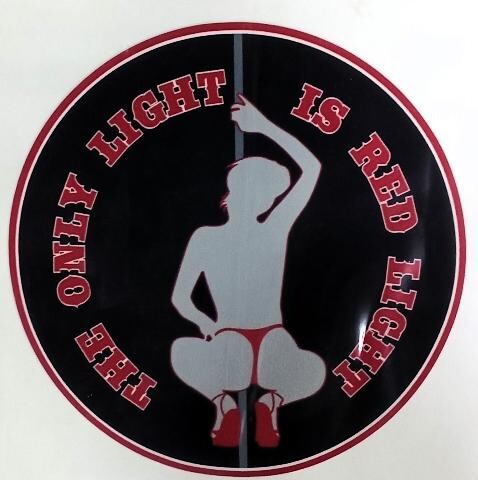 ΑΥΤΟΚΟΛΗΤΟ - ONLY LIGHT IS REDLIGHT sticker-redlightS