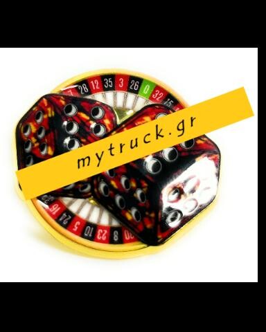 ΚΑΡΦΙΤΣΑ - RED PLUSH DICE ROULETTE pin-diceR
