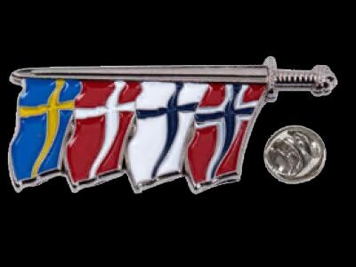 ΚΑΡΦΙΤΣΑ - The Viking Sword of Scandinavia pin-flags
