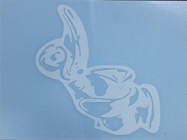 ΑΥΤΟΚΟΛΛΗΤΟ - duck angry λευκο sticker-duckAn