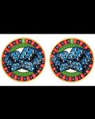 ΑΥΤΟΚΟΛΛΗΤΟ - set pluche dices blue 700948