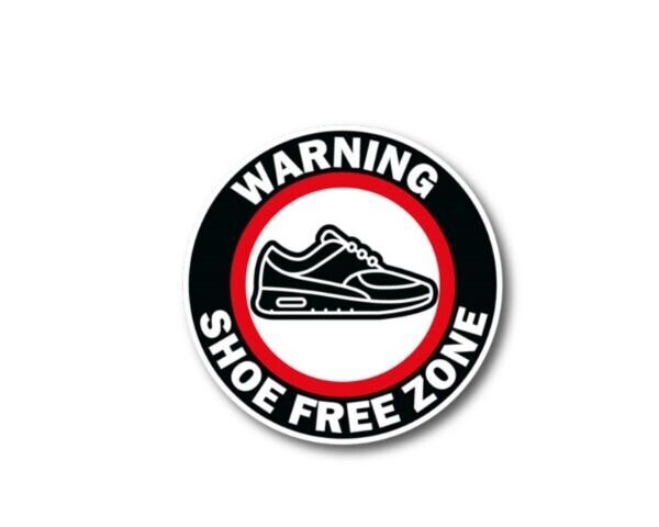 ΑΥΤΟΚΟΛΛΗΤΟ - SHOE FREE ZONE sticker-freezone