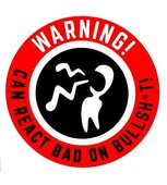 ΑΥΤΟΚΟΛΛΗΤΟ bad react to bullshit sticker-bullshit