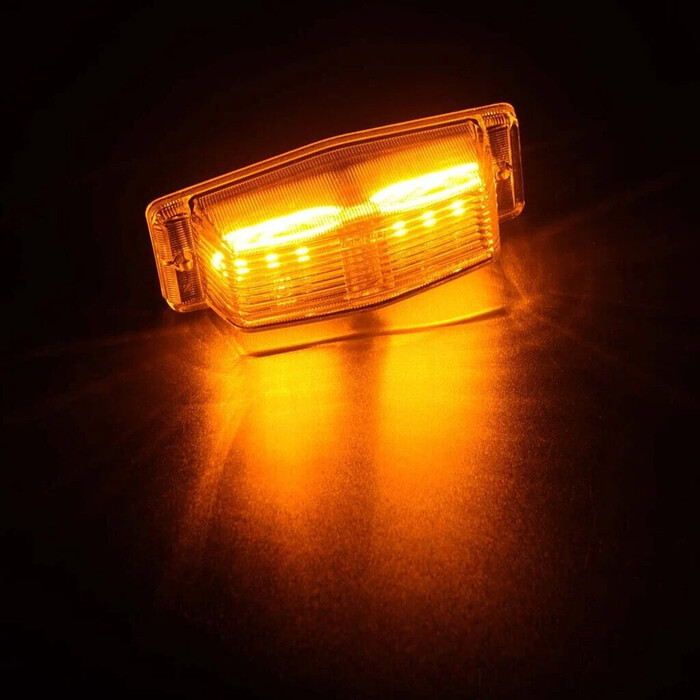 ΔΙΛΑΜΠΟ LED διχρωμο,λευκο κρυσταλλο - λευκο/πορτοκαλι double burner 46350273CWA-LED
