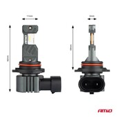 ΛΑΜΠΕΣ LED HIR2 12V 60W 6.000K 5.600lm +400% LED CAN-BUS HYBRID SERIES AMIO - 2 ΤΕΜ. 04119
