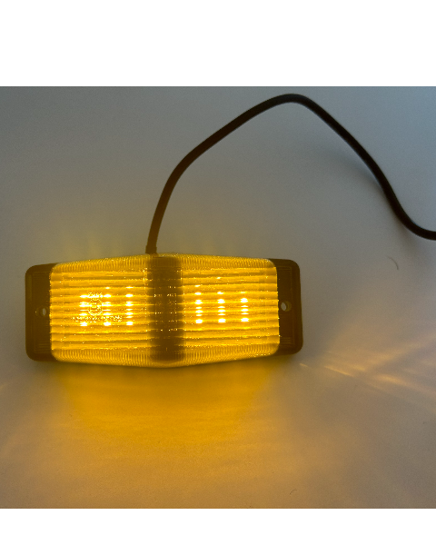 διλαμπο led Double burner μαυρο κρυσταλλο, πορτοκαλι+λευκο φως old school 228629
