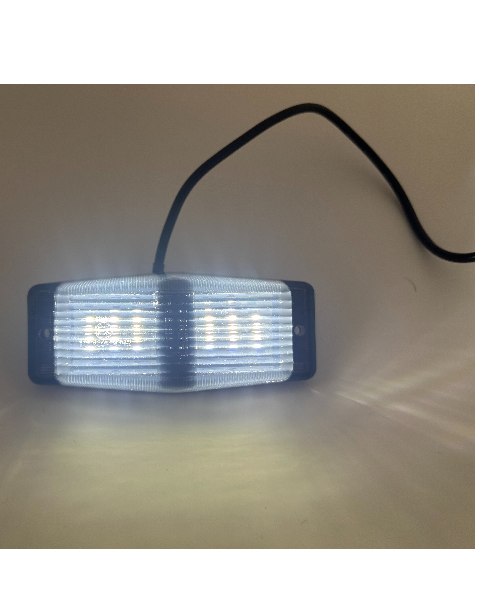 διλαμπο led Double burner μαυρο κρυσταλλο, πορτοκαλι+λευκο φως old school 228629