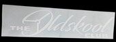ΑΥΤΟΚΟΛΛΗΤΟ - The oldskool club λευκο 45*12cm sticker-oskclub