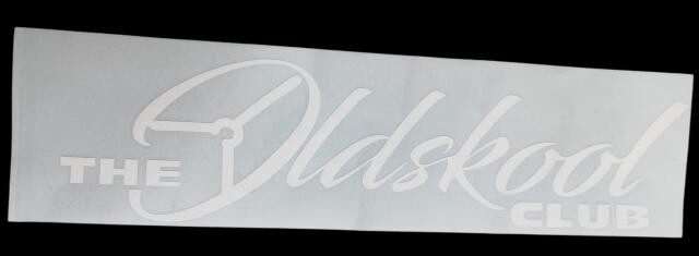 ΑΥΤΟΚΟΛΛΗΤΟ - The oldskool club λευκο 45*12cm sticker-oskclub