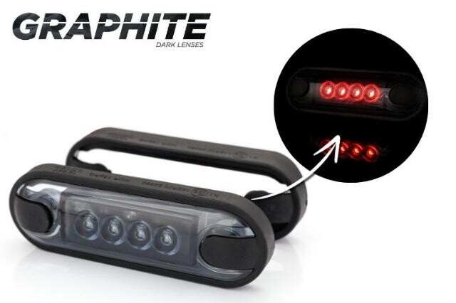 ΦΑΝΟΣ ΟΓΚΟΥ LED ΚΟΚΚΙΝΟ 12-24V μαυρο κρυσταλλο 8cm LD3212g