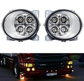 Φανός ομίχλης D:90mm κατάλληλος για Scania 164/R πορτοκαλί 100S033ARL