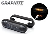 ΦΑΝΟΣ ΟΓΚΟΥ LED ΠΟΡΤΟΚΑΛΙ 12-24V μαυρο κρυσταλλο 8cm LD3211g