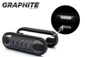 ΦΑΝΟΣ ΟΓΚΟΥ LED ΛΕΥΚΟ 12-24V μαυρο κρυσταλλο 8cm LD3210g