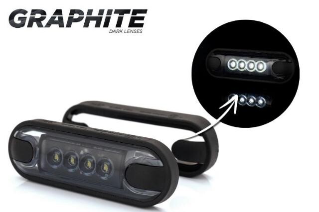 ΦΑΝΟΣ ΟΓΚΟΥ LED ΛΕΥΚΟ 12-24V μαυρο κρυσταλλο 8cm LD3210g